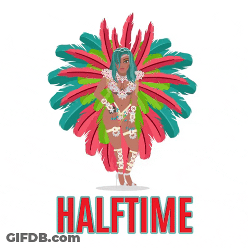 Happy Fat Tuesday Half Time GIF