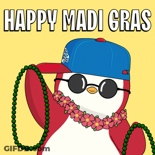 Happy Fat Tuesday Penguin Dance GIF