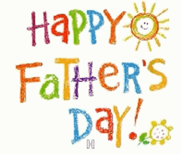 Happy Father's Day Art Coloring GIF