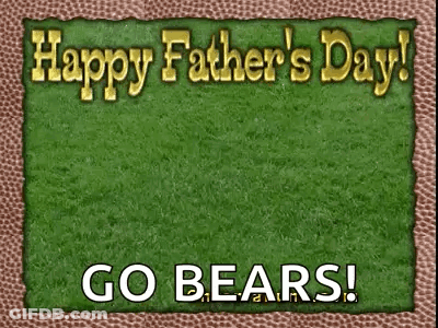 Happy Father's Day Card With Football GIF