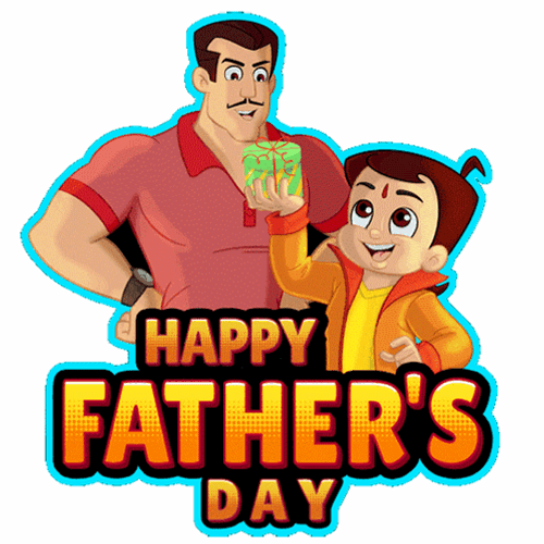 Happy Father's Day Chhota Bheem GIF