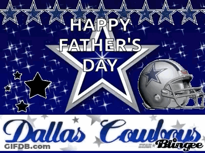 Happy Father's Day Dallas Cowboys Helmet GIF