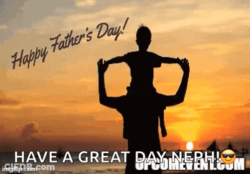 Happy Father's Day Man Carrying Child GIF