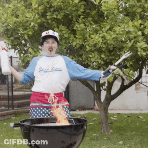 Happy Fathers Day Brother Barbeque Grilling Natalie Palamide GIF