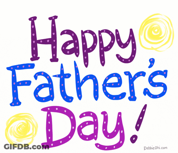 Happy Fathers Day Brother Doodle Colorful GIF