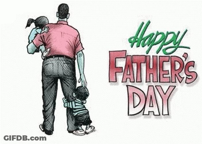 Happy Fathers Day Brother Taking Care Of Children GIF