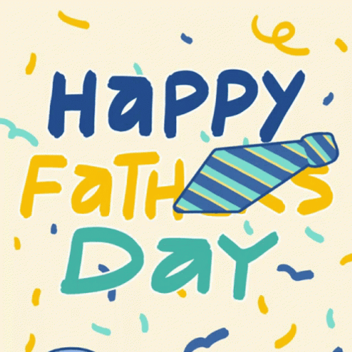 Happy Fathers Day Confetti GIF