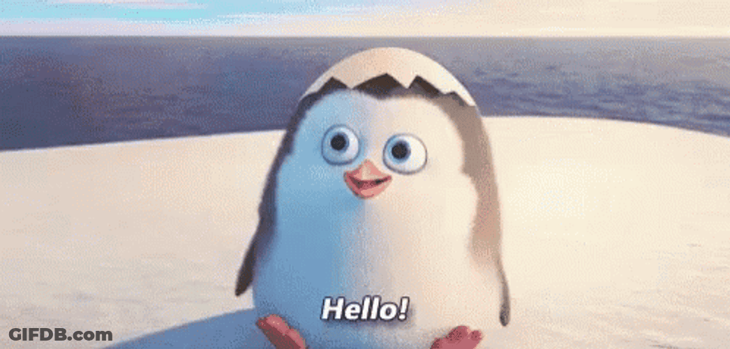 Happy Feet Baby Penguin Hello GIF