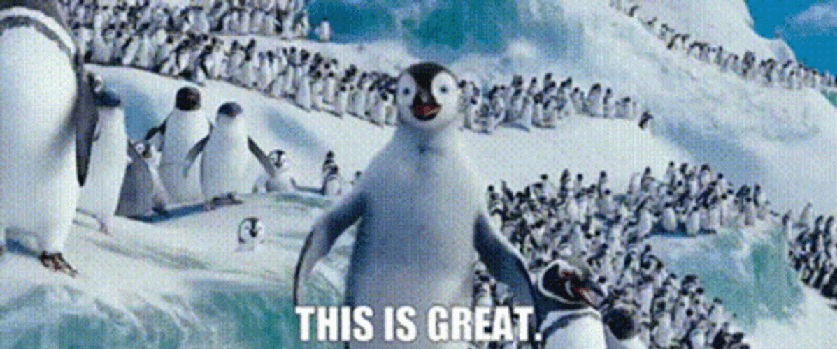 Happy Feet Mumble This Is Great GIF