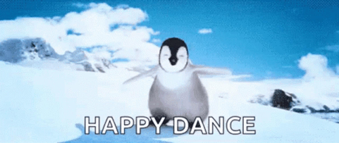 Happy Feet Penguin Happy Dance GIF
