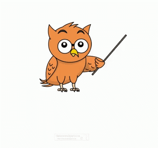 Happy First Day Of School Animated Owl GIF