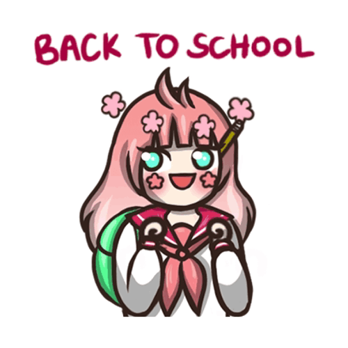 Happy First Day Of School Excited Anime Girl GIF