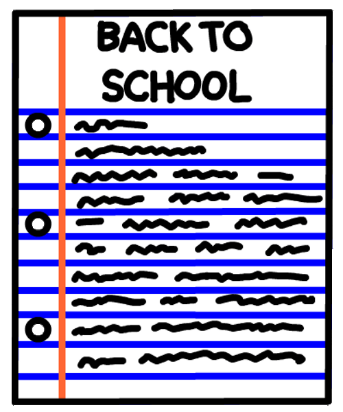 Happy First Day Of School Moving Paper GIF