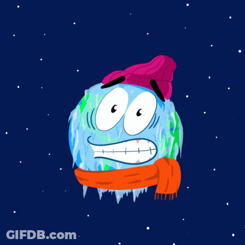 Happy First Day Of Spring Greeting Card With A Smiling Earth GIF