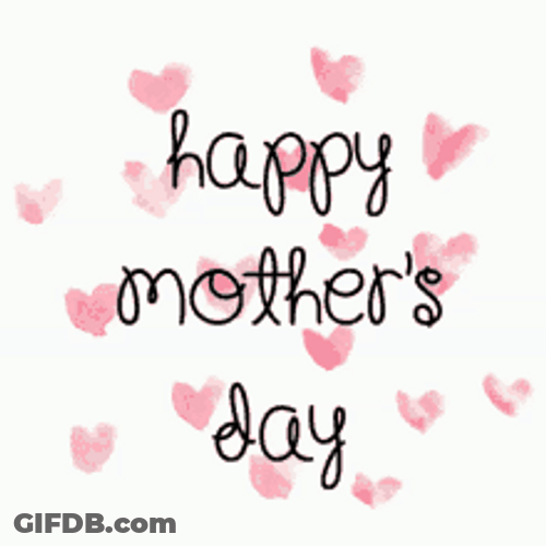 Happy First Mothers Day Butterfly Hearts GIF