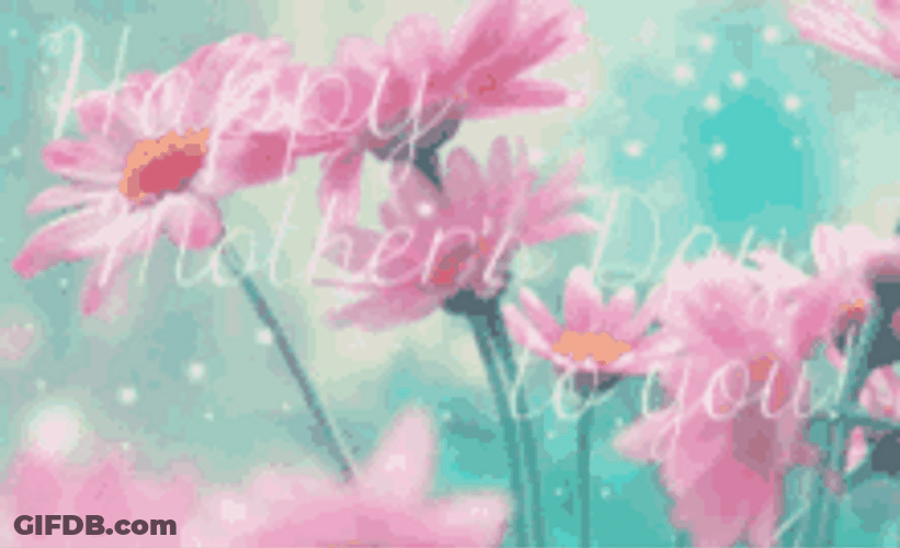 Happy First Mothers Day To You Flowers Simple GIF