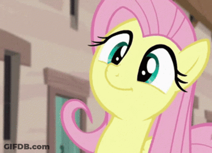 Happy Fluttershy Mlp GIF