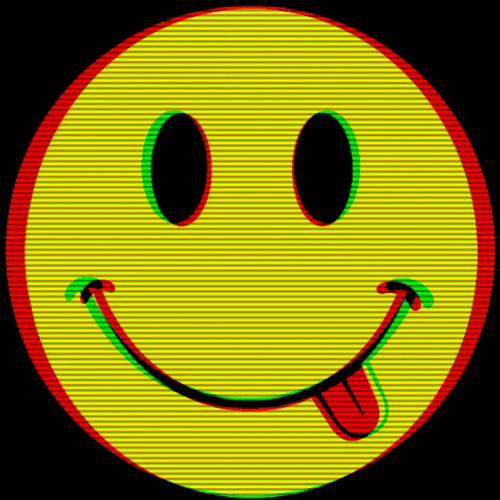 Happy Food Face Glitch Emoji GIF