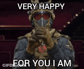 Happy For You Meme With Soldier GIF