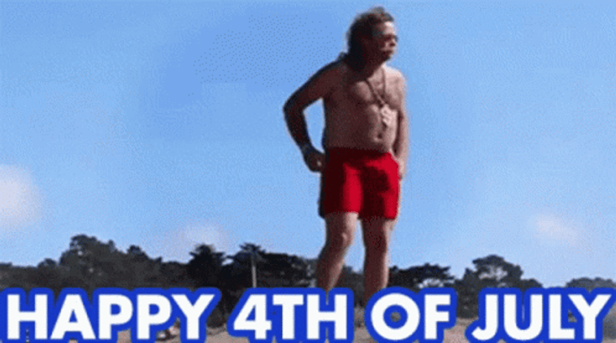 Happy Fourth Funny American Guy GIF