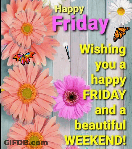 Happy Friday And Weekend Card GIF