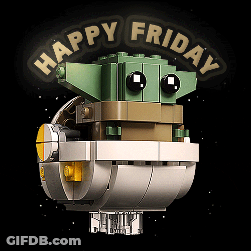 Happy Friday Baby Yoda GIF