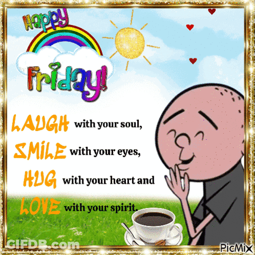 Happy Friday Cartoon Man GIF