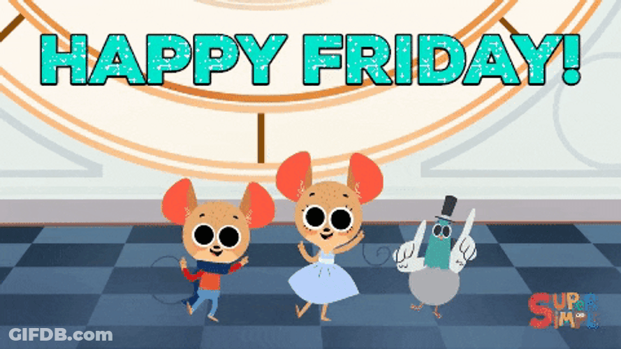 Happy Friday Dancing Animals GIF