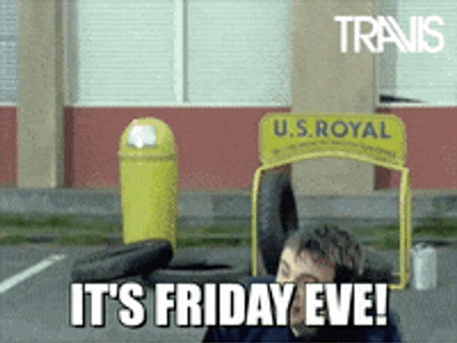 Happy Friday Eve Jumping Guitarist Man GIF