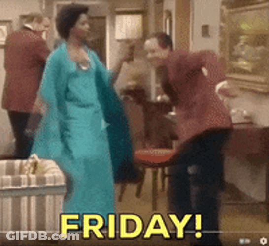 Happy Friday Funny Dance Party GIF