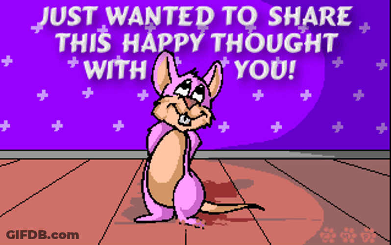 Happy Friday Funny Digital Cartoon Mouse GIF