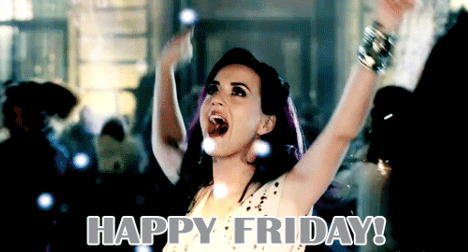 Happy Friday Funny Katy Perry Celebrate GIF
