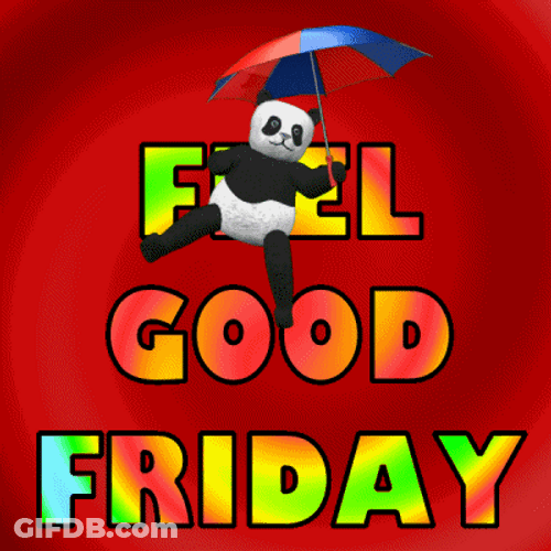 Happy Friday Funny Panda Spinning GIF