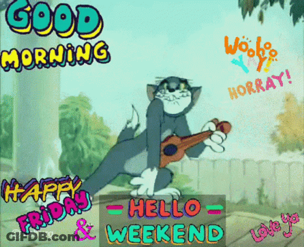 Happy Friday Funny Tom GIF