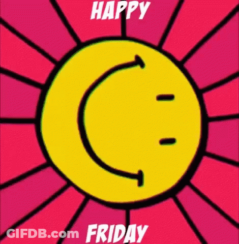 Happy Friday Greeting Card Smiley Face GIF