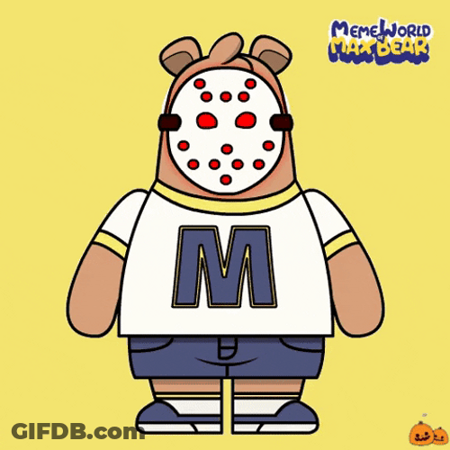 Happy Friday Halloween Max Bear GIF