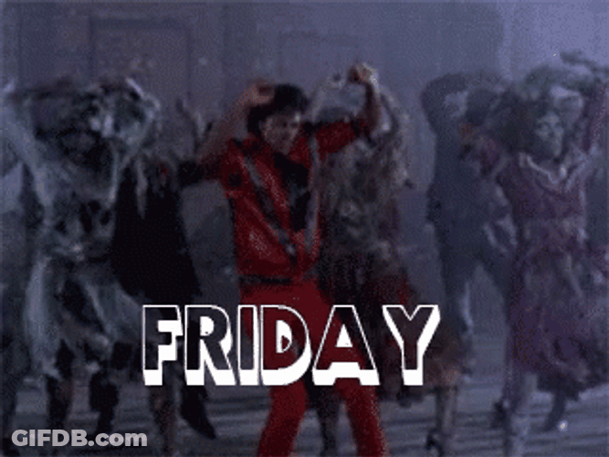 Happy Friday Halloween Thriller Night Mj Zombies GIF