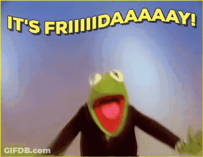 Happy Friday Kermit GIF