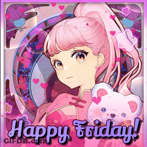 Happy Friday Love Cute Anime Girl GIF