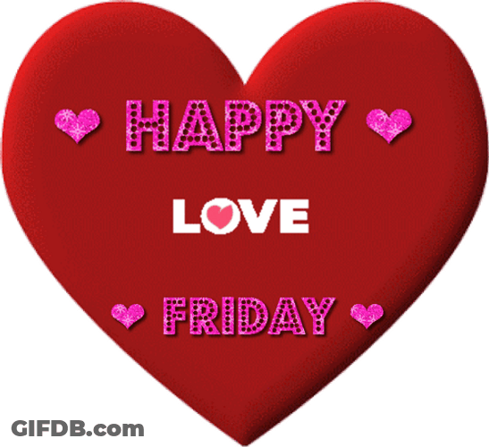 Happy Friday Love Simple Design GIF