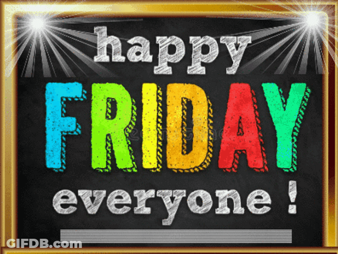 Happy Friday Meme Text GIF