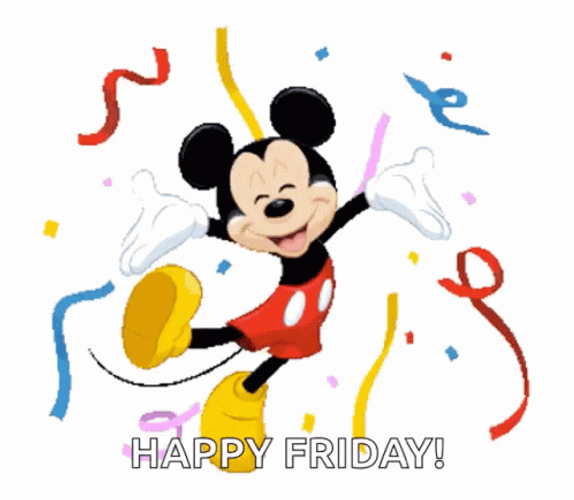 Happy Friday Mickey Mouse GIF