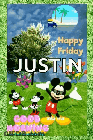 Happy Friday Mickey Mouse Minnie Mouse GIF
