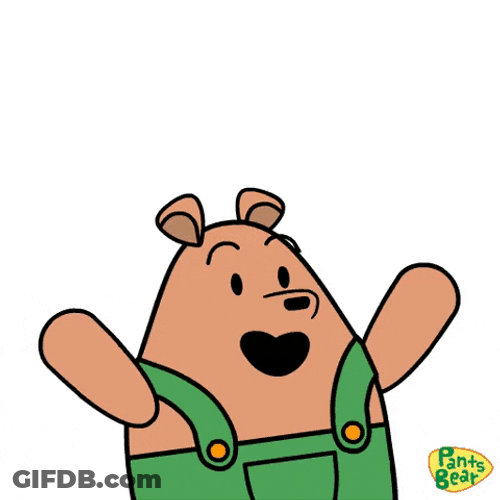Happy Friday Pants Bear GIF