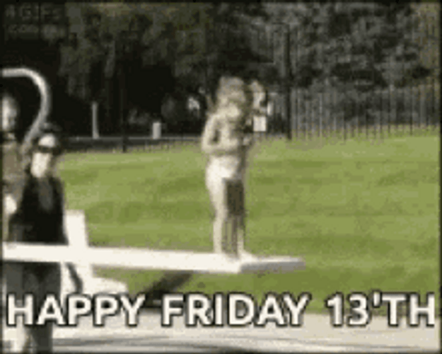 Happy Friday The 13Th Baby Boy Pushing Girl GIF