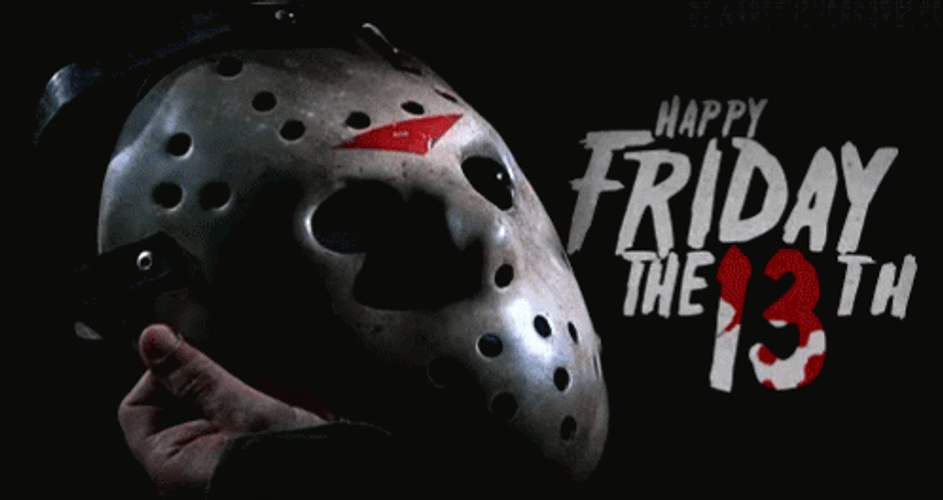 Happy Friday The 13Th Jason Voorhees Mask GIF