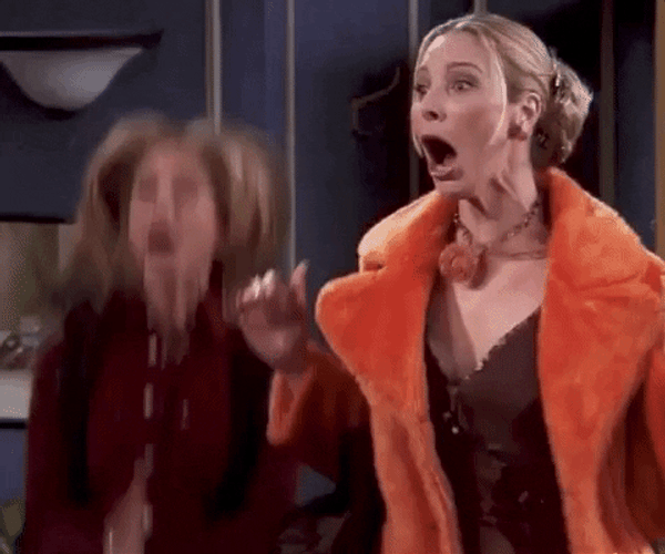 Happy Friends Rachel Phoebe GIF