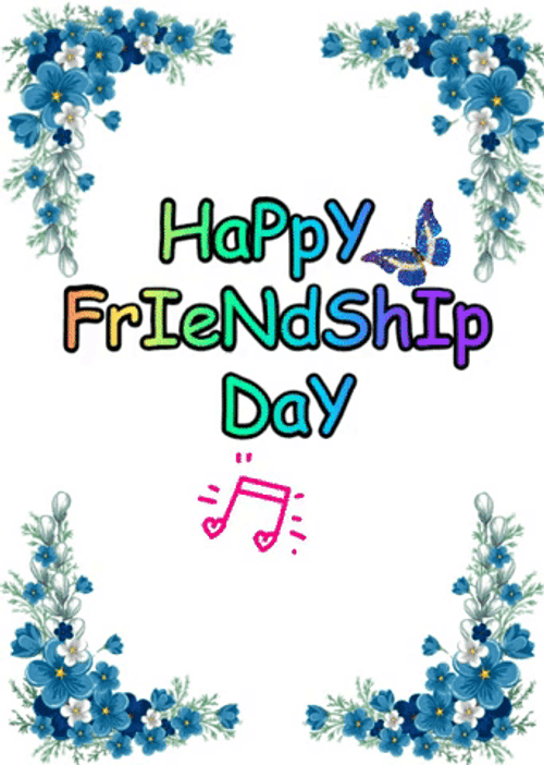 Happy Friendship Day Card Greetings GIF