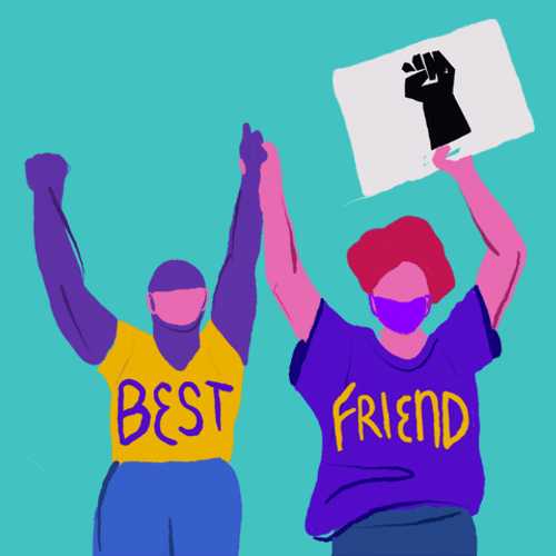 Happy Friendship Day Friends Holding Hands GIF