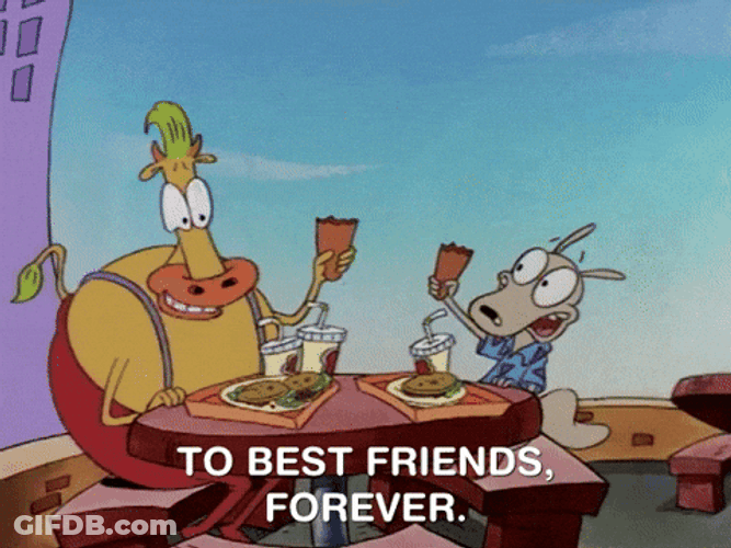 Happy Friendship Day Rocko's Modern Life GIF